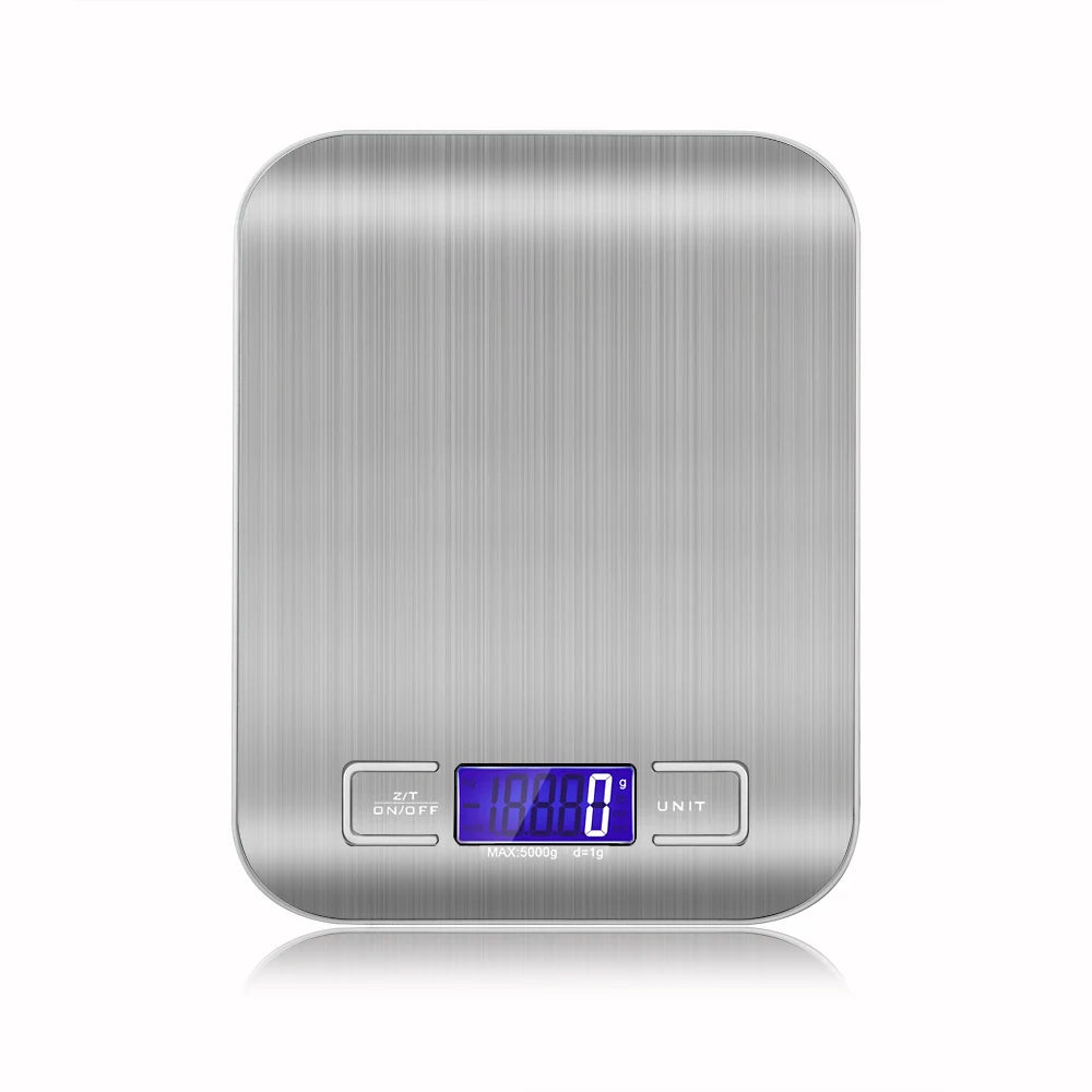 Portable Kitchen Scale Coffee Electronic Scale Stainless Steel Surface LCD Backlit Kitchen Food Scales Weighing Tool